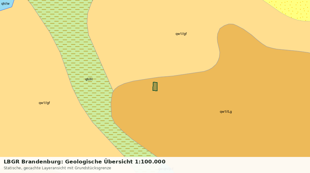 Statische Kartenansicht: LBGR Brandenburg: Geologische Übersicht 1:100.000