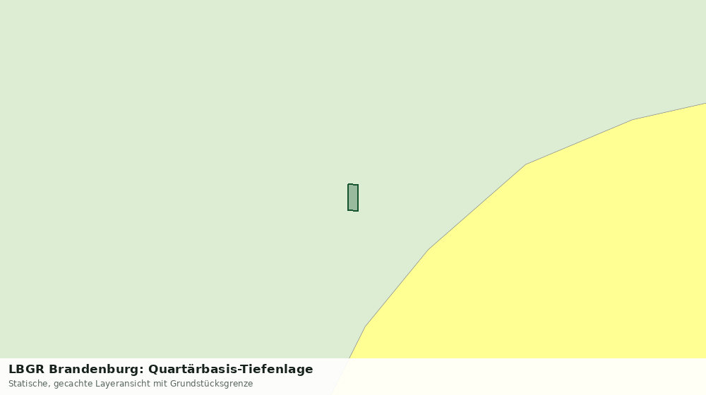 Statische Kartenansicht: LBGR Brandenburg: Quartärbasis-Tiefenlage
