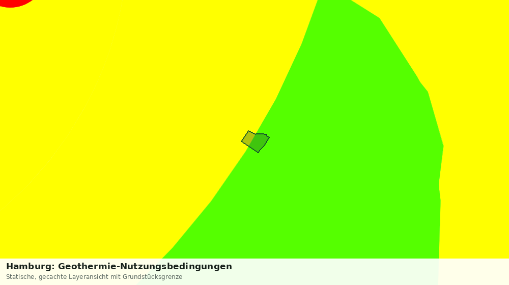 Statische Kartenansicht: Hamburg: Geothermie-Nutzungsbedingungen