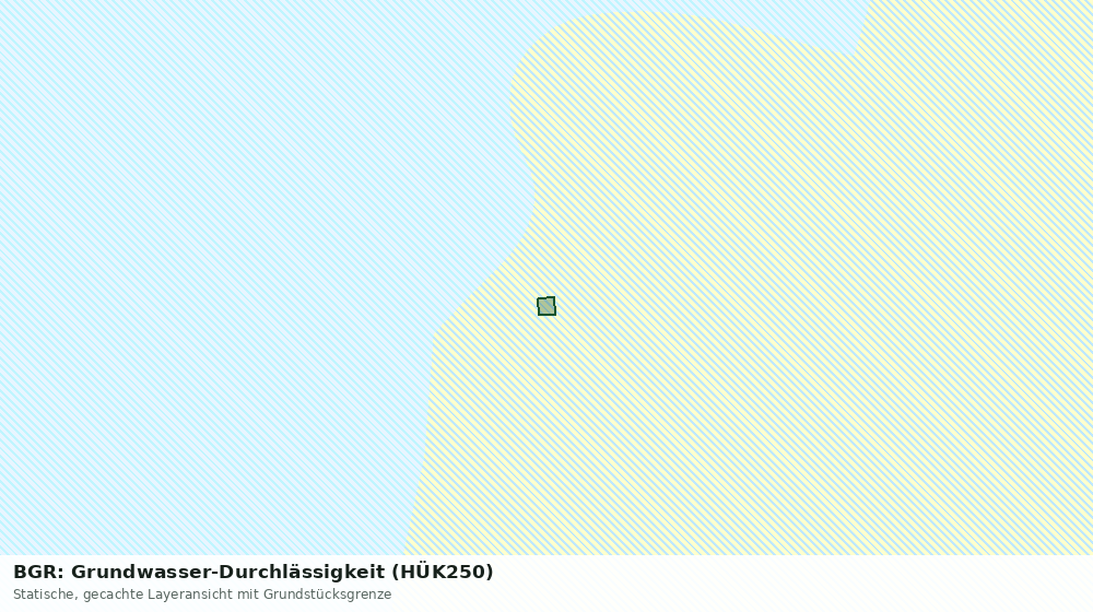 Statische Kartenansicht: BGR: Grundwasser-Durchlässigkeit (HÜK250)