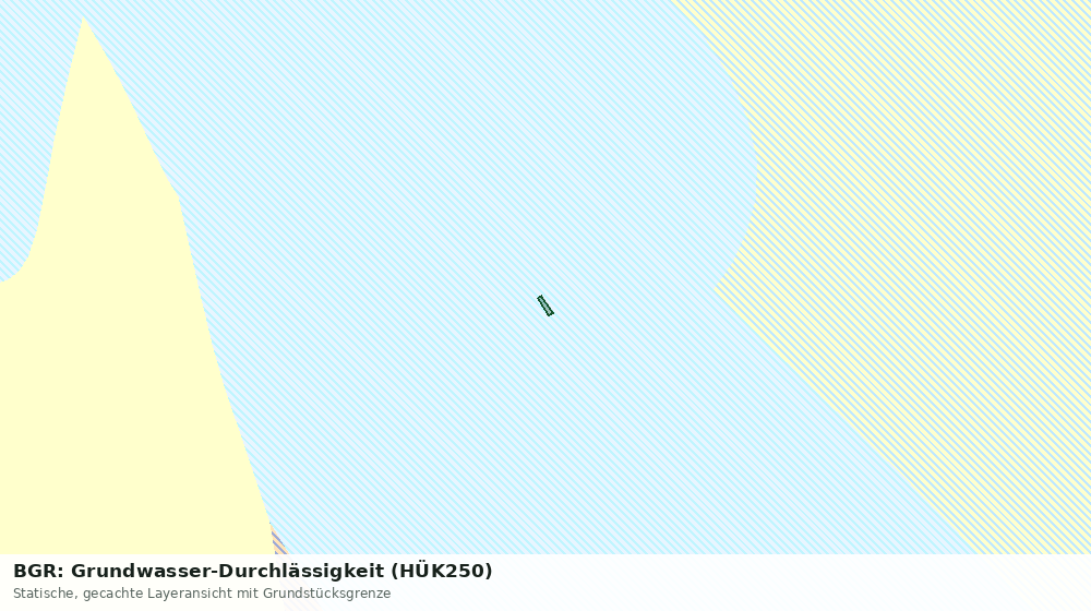 Statische Kartenansicht: BGR: Grundwasser-Durchlässigkeit (HÜK250)
