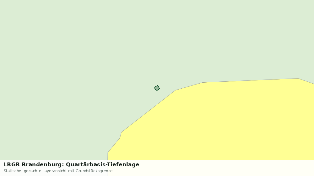 Statische Kartenansicht: LBGR Brandenburg: Quartärbasis-Tiefenlage
