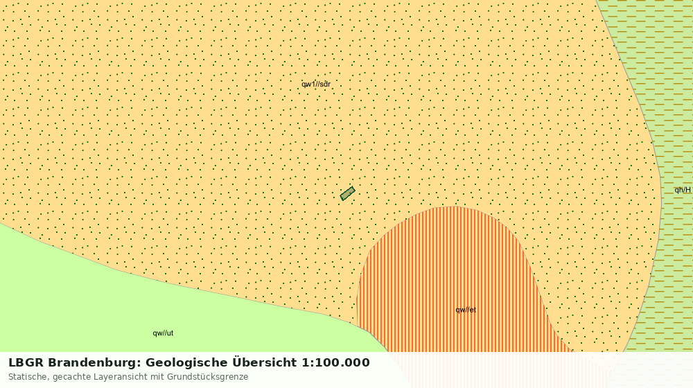 Statische Kartenansicht: LBGR Brandenburg: Geologische Übersicht 1:100.000