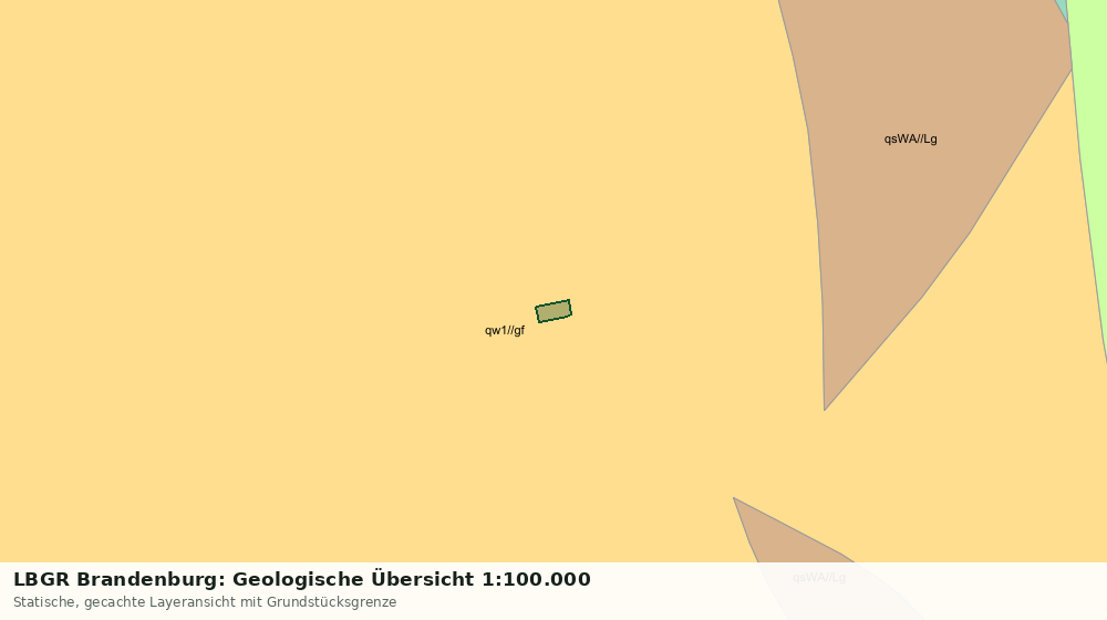 Statische Kartenansicht: LBGR Brandenburg: Geologische Übersicht 1:100.000