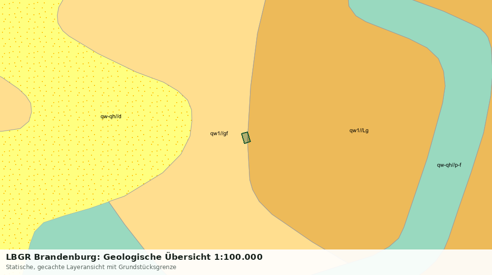 Statische Kartenansicht: LBGR Brandenburg: Geologische Übersicht 1:100.000