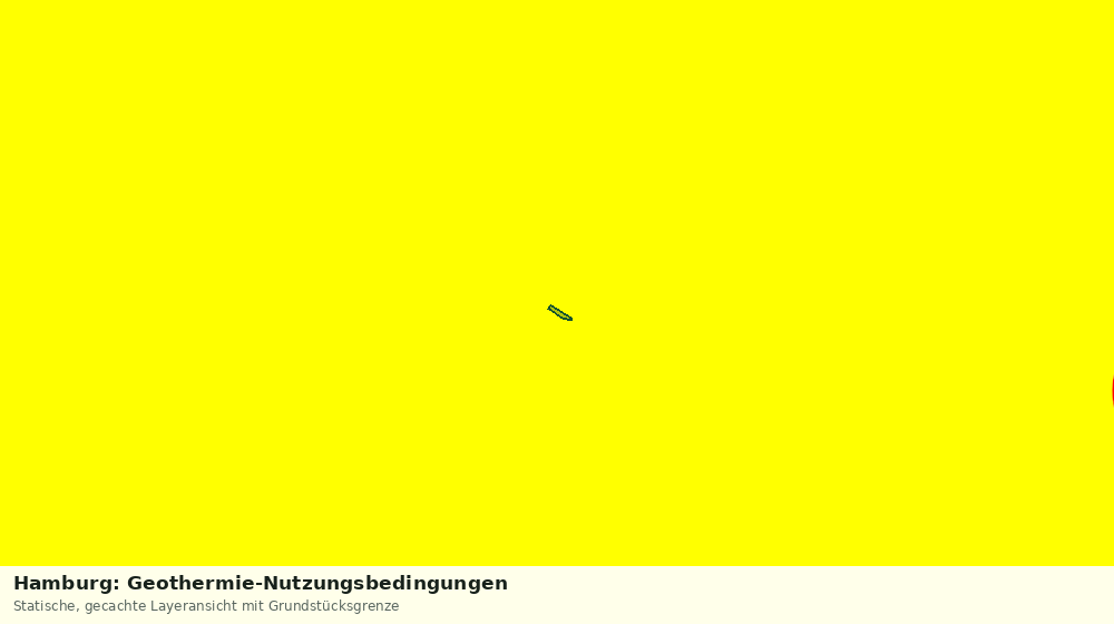 Statische Kartenansicht: Hamburg: Geothermie-Nutzungsbedingungen
