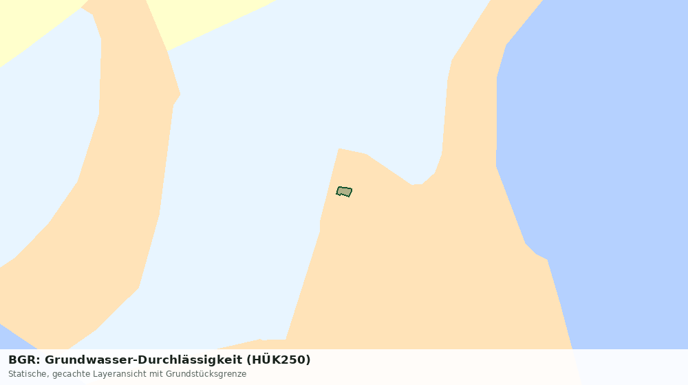 Statische Kartenansicht: BGR: Grundwasser-Durchlässigkeit (HÜK250)