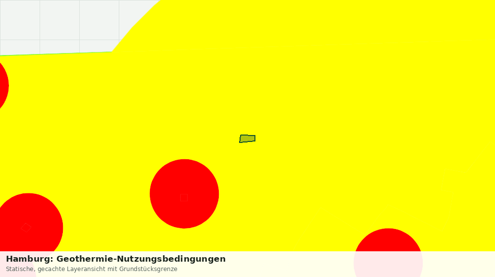Statische Kartenansicht: Hamburg: Geothermie-Nutzungsbedingungen