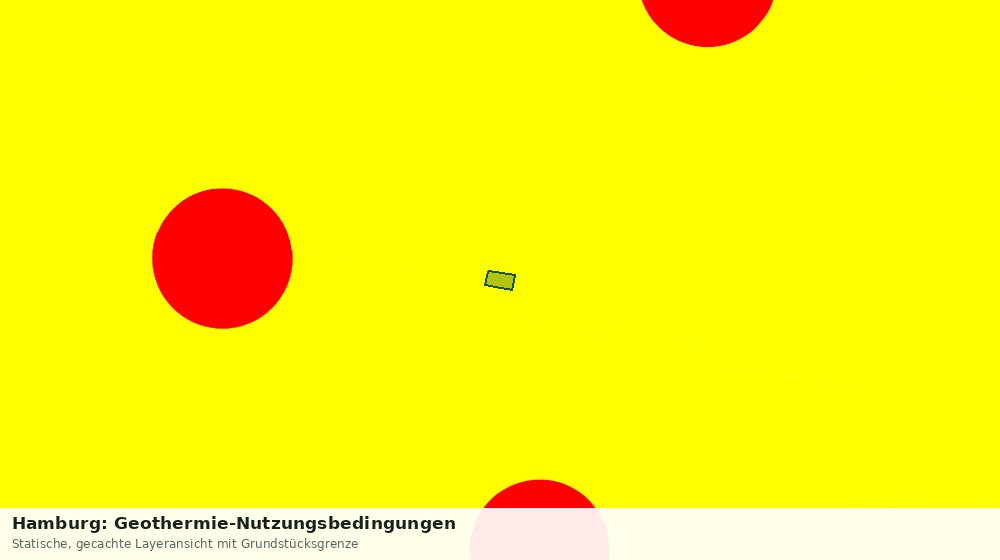 Statische Kartenansicht: Hamburg: Geothermie-Nutzungsbedingungen