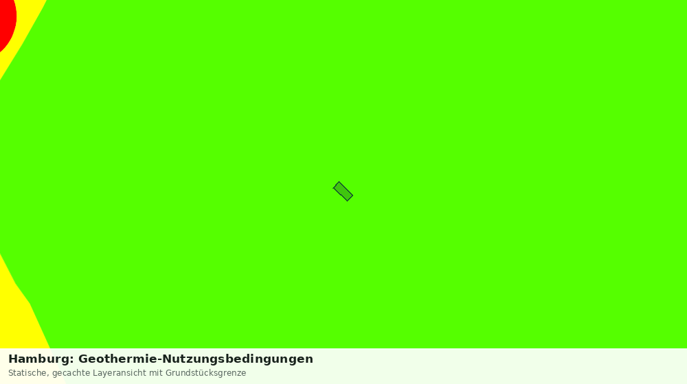 Statische Kartenansicht: Hamburg: Geothermie-Nutzungsbedingungen