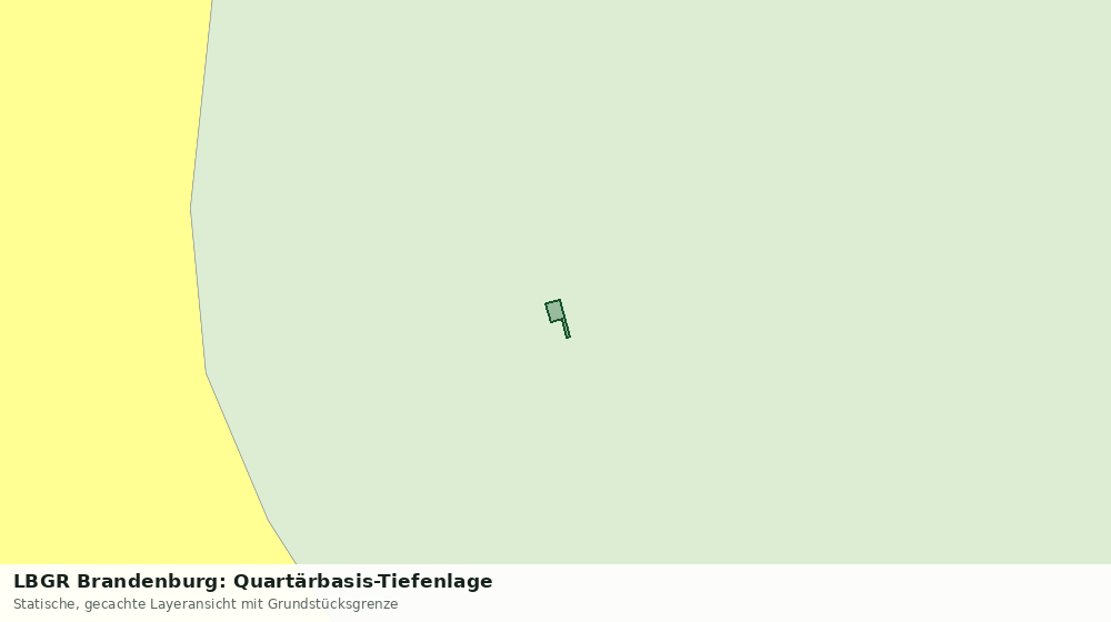 Statische Kartenansicht: LBGR Brandenburg: Quartärbasis-Tiefenlage