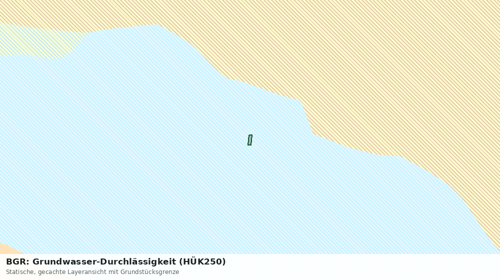 Statische Kartenansicht: BGR: Grundwasser-Durchlässigkeit (HÜK250)