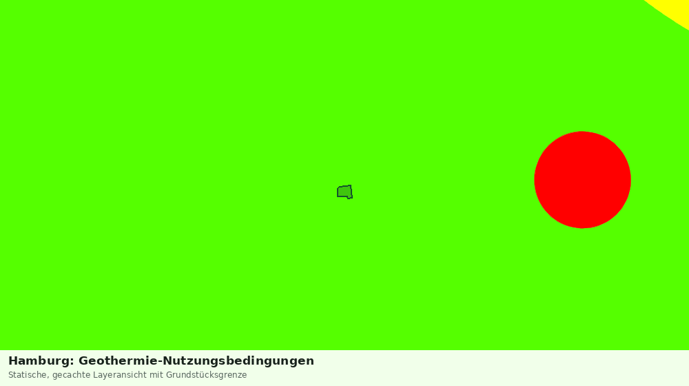 Statische Kartenansicht: Hamburg: Geothermie-Nutzungsbedingungen
