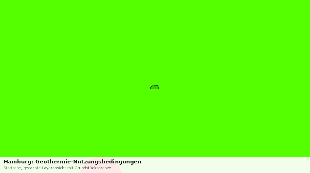 Statische Kartenansicht: Hamburg: Geothermie-Nutzungsbedingungen