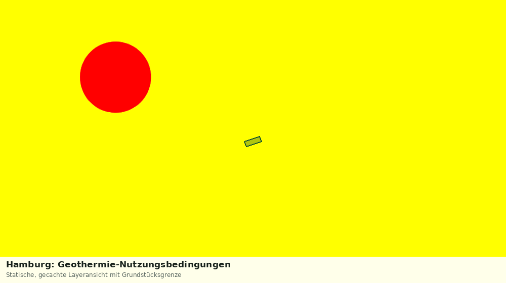 Statische Kartenansicht: Hamburg: Geothermie-Nutzungsbedingungen