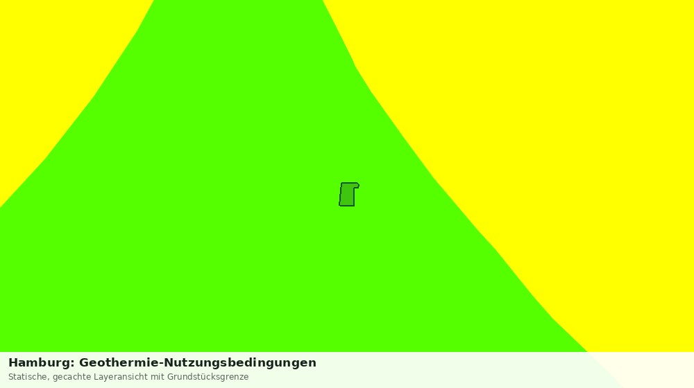 Statische Kartenansicht: Hamburg: Geothermie-Nutzungsbedingungen