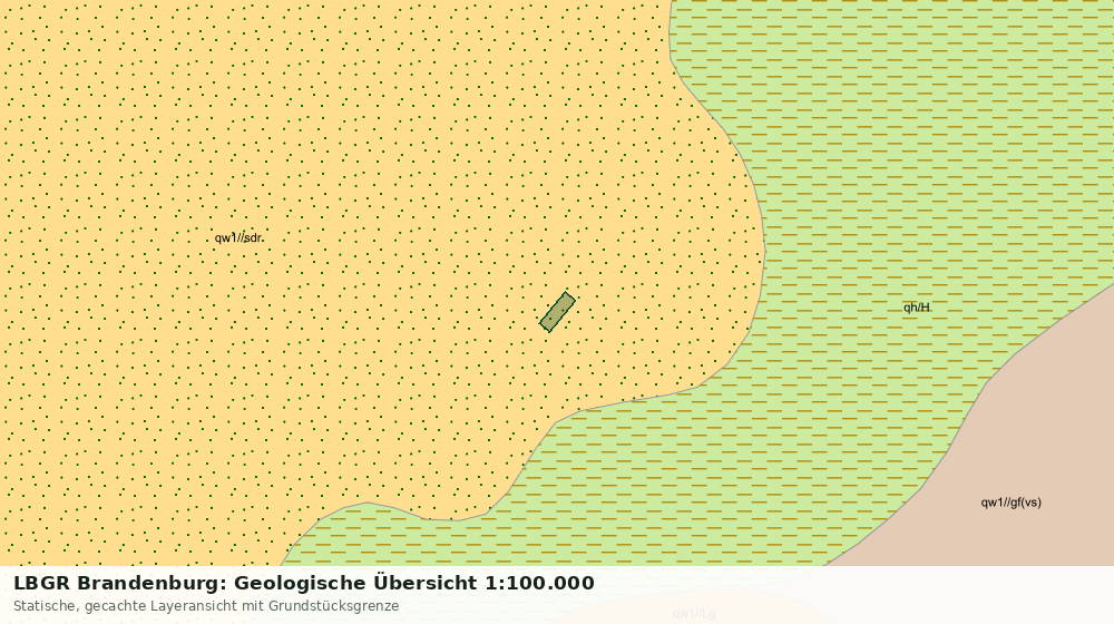 Statische Kartenansicht: LBGR Brandenburg: Geologische Übersicht 1:100.000
