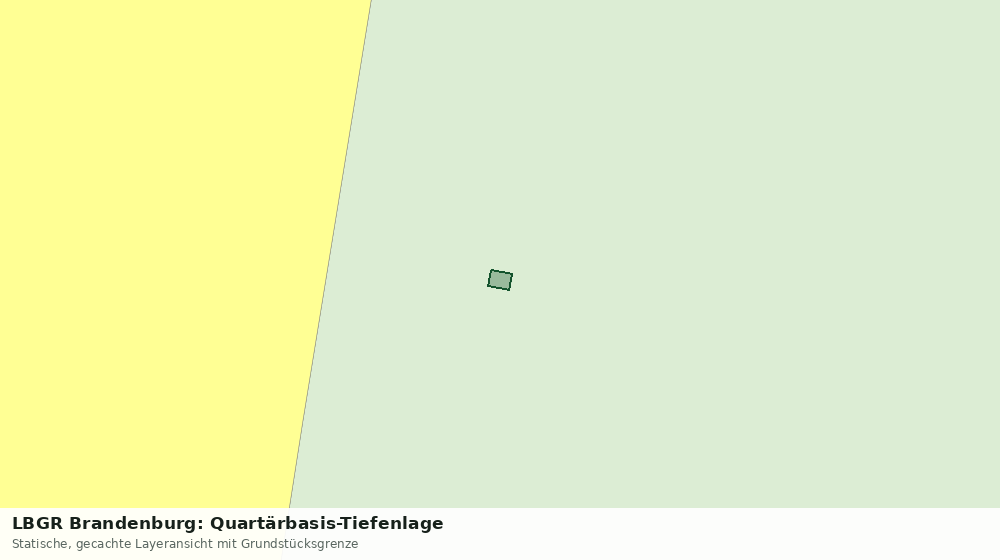 Statische Kartenansicht: LBGR Brandenburg: Quartärbasis-Tiefenlage