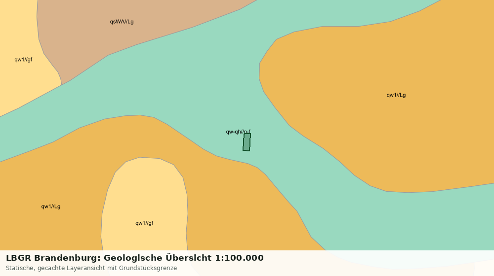 Statische Kartenansicht: LBGR Brandenburg: Geologische Übersicht 1:100.000
