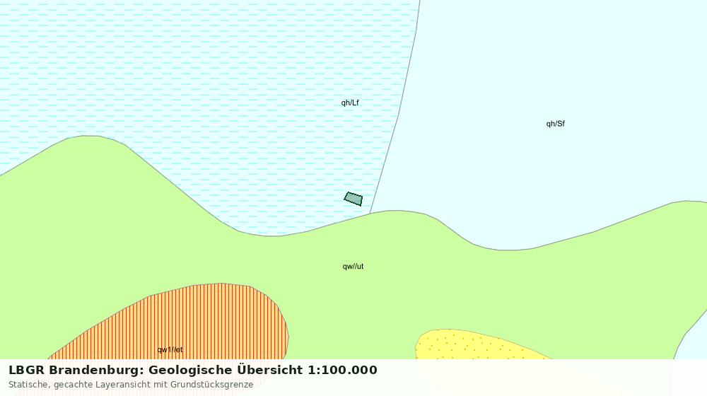 Statische Kartenansicht: LBGR Brandenburg: Geologische Übersicht 1:100.000