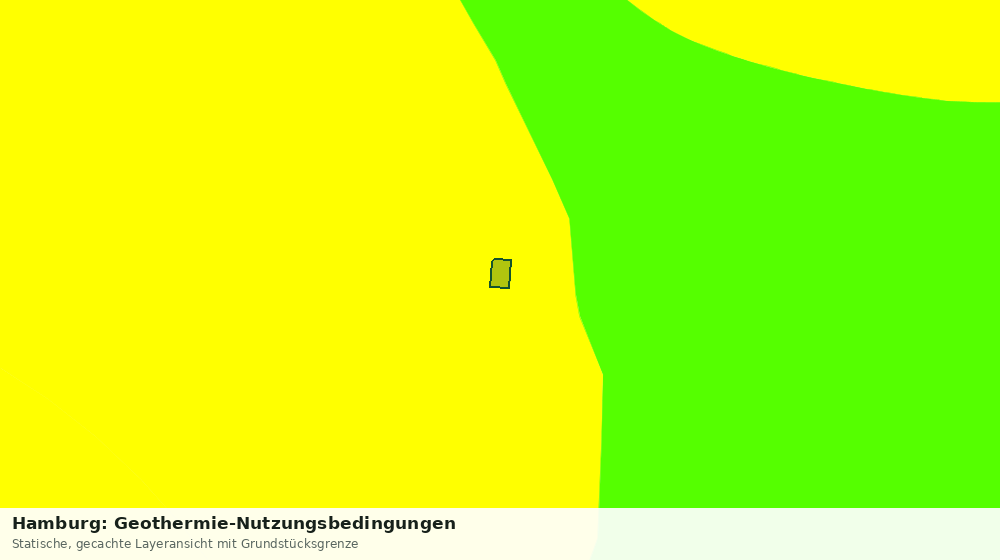 Statische Kartenansicht: Hamburg: Geothermie-Nutzungsbedingungen