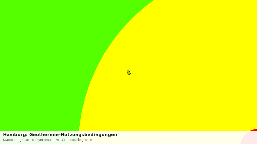 Statische Kartenansicht: Hamburg: Geothermie-Nutzungsbedingungen