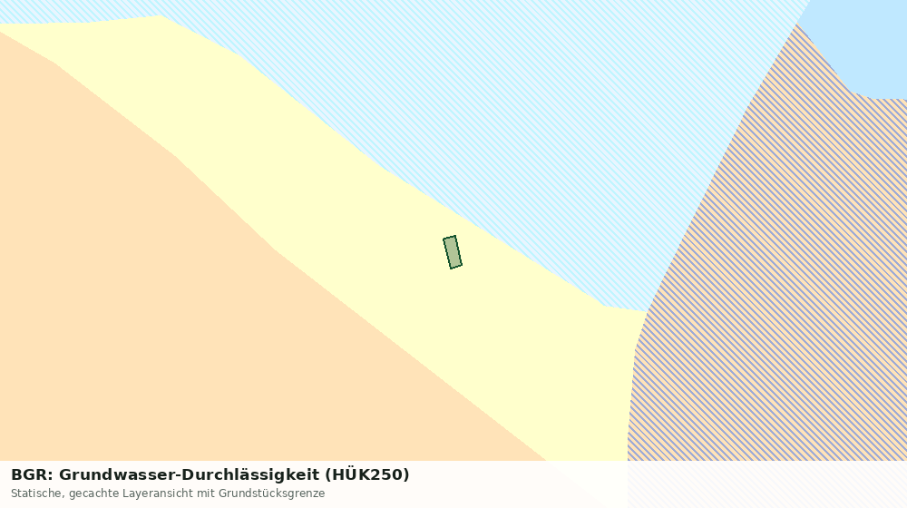Statische Kartenansicht: BGR: Grundwasser-Durchlässigkeit (HÜK250)