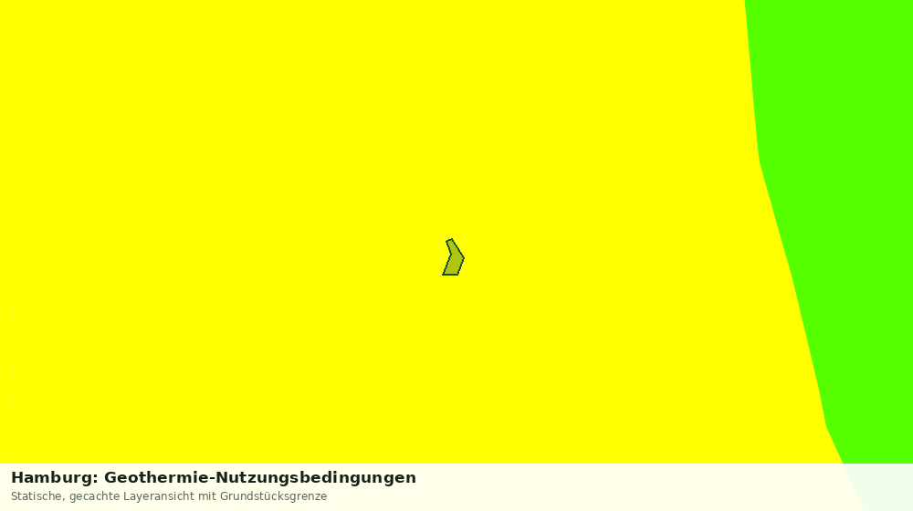 Statische Kartenansicht: Hamburg: Geothermie-Nutzungsbedingungen