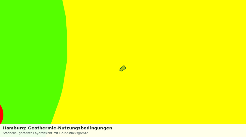 Statische Kartenansicht: Hamburg: Geothermie-Nutzungsbedingungen