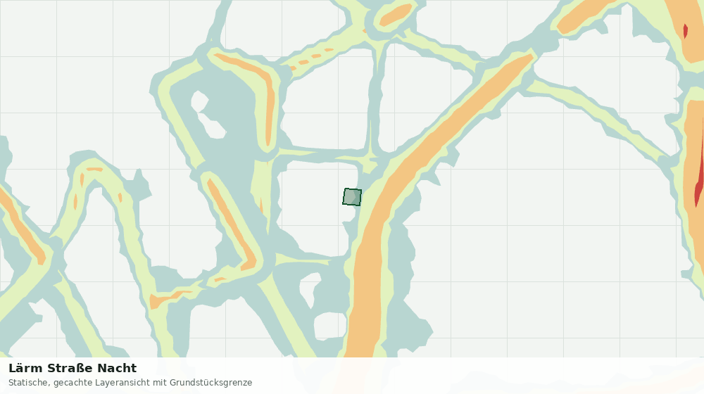 Statische Kartenansicht: Lärm Straße Nacht
