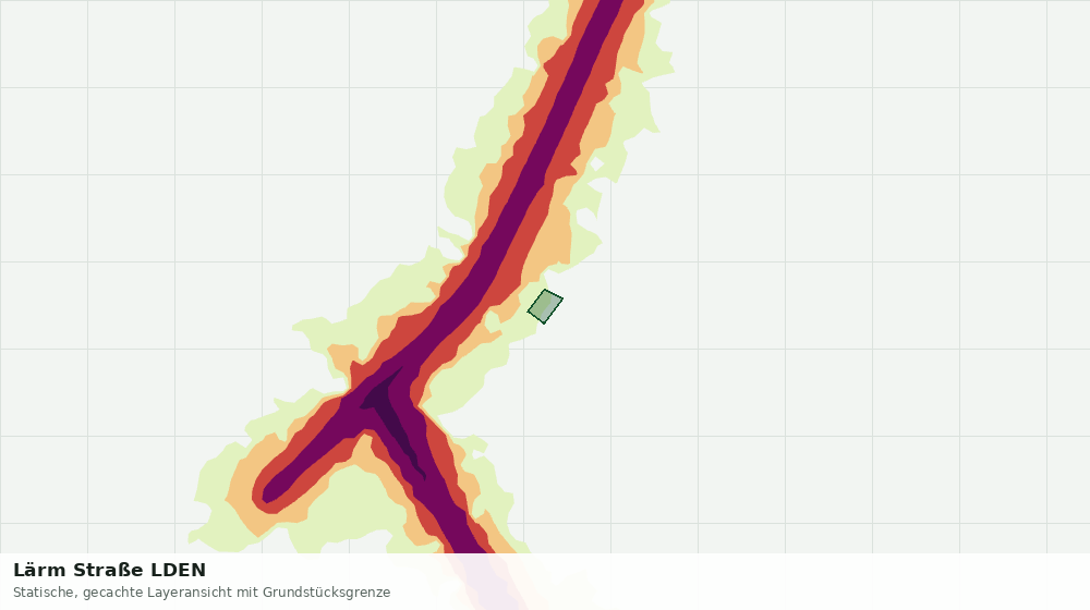 Statische Kartenansicht: Lärm Straße LDEN