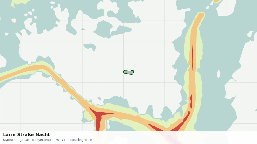 Statische Kartenansicht: Lärm Straße Nacht