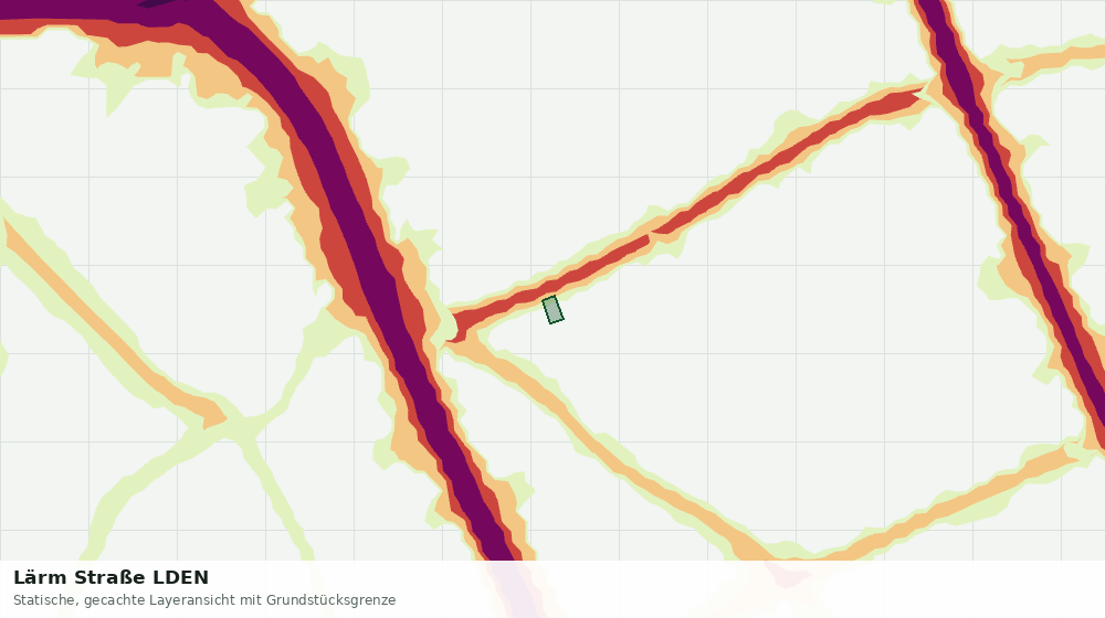 Statische Kartenansicht: Lärm Straße LDEN