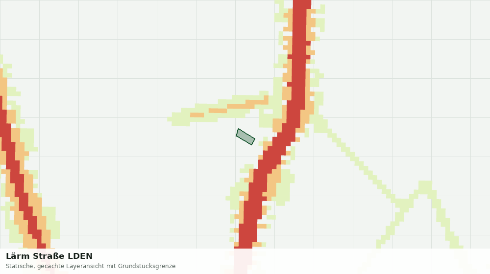 Statische Kartenansicht: Lärm Straße LDEN