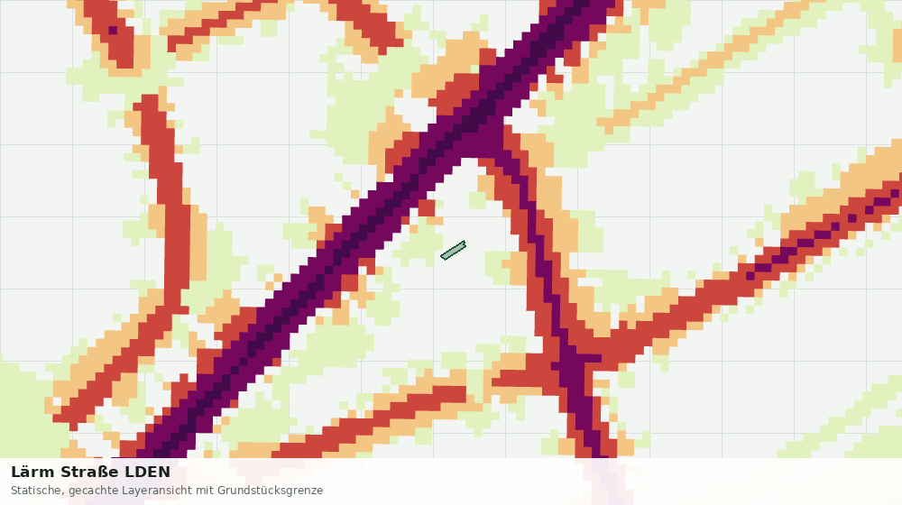 Statische Kartenansicht: Lärm Straße LDEN