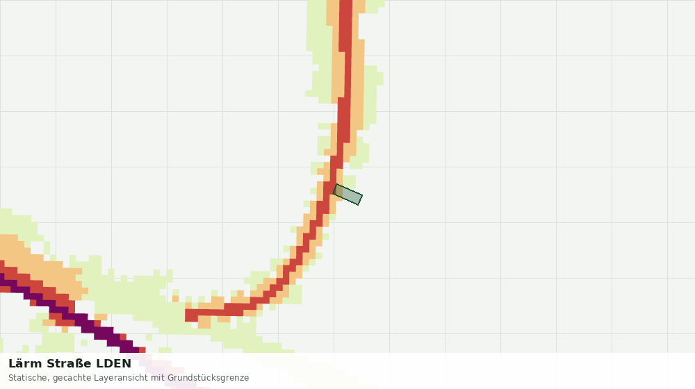 Statische Kartenansicht: Lärm Straße LDEN