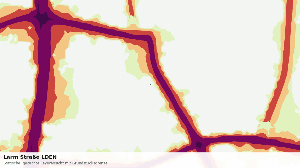 Statische Kartenansicht: Lärm Straße LDEN