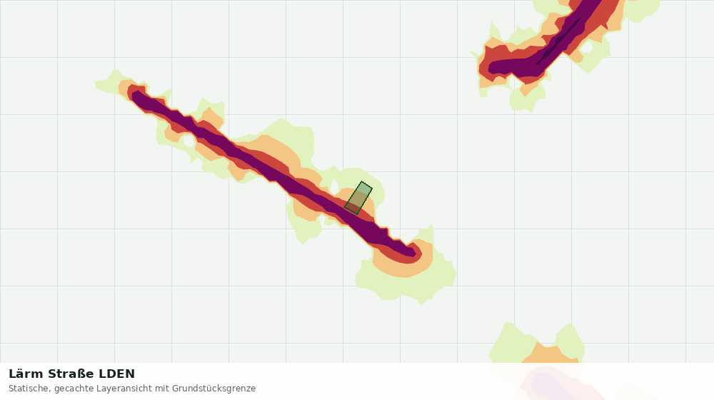Statische Kartenansicht: Lärm Straße LDEN