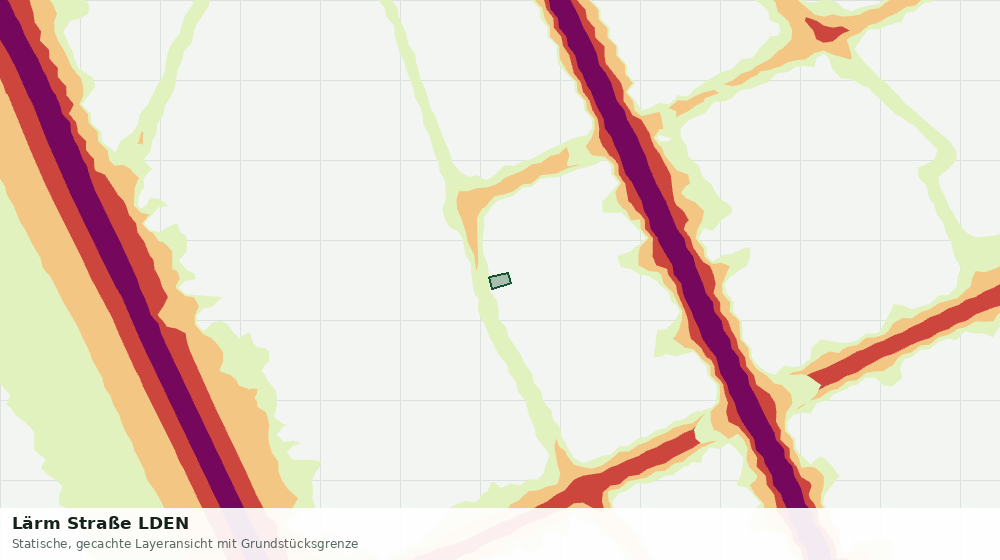 Statische Kartenansicht: Lärm Straße LDEN