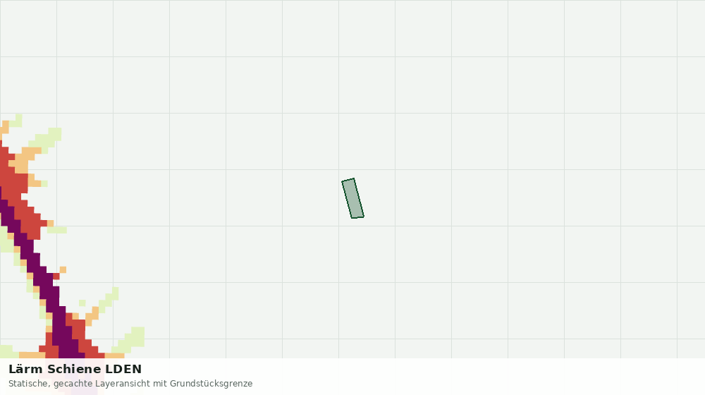 Statische Kartenansicht: Lärm Schiene LDEN