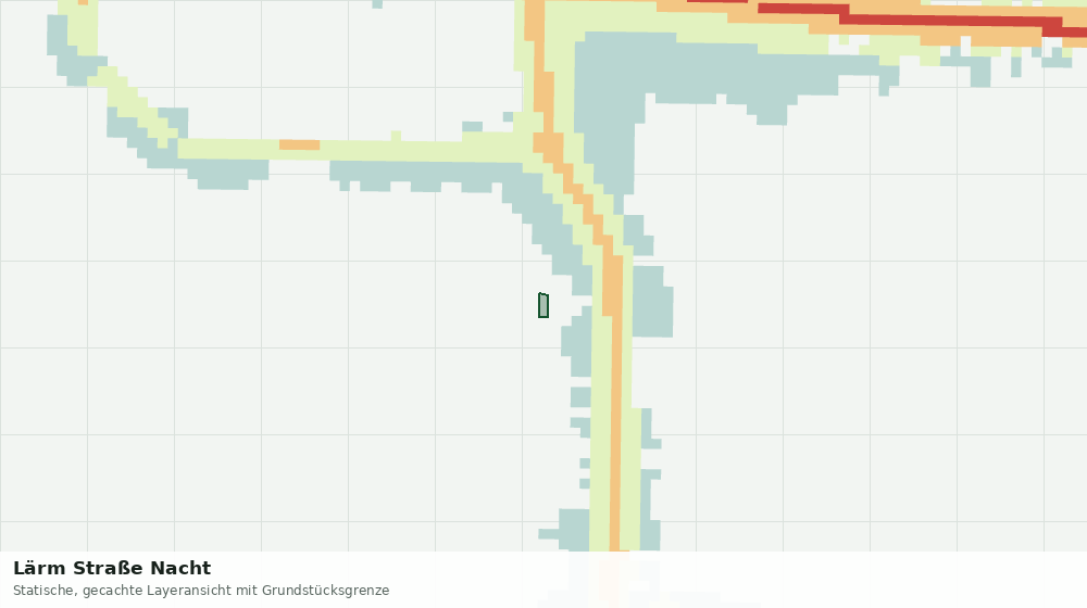 Statische Kartenansicht: Lärm Straße Nacht