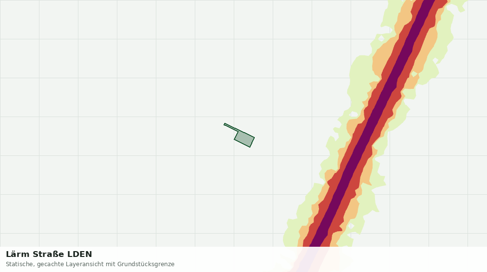 Statische Kartenansicht: Lärm Straße LDEN