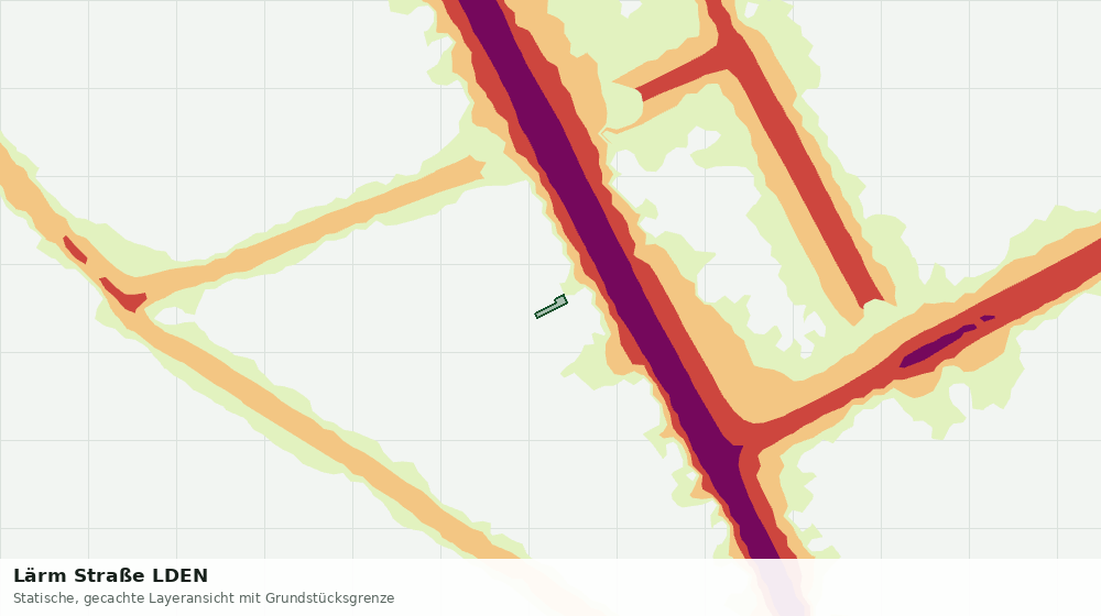 Statische Kartenansicht: Lärm Straße LDEN