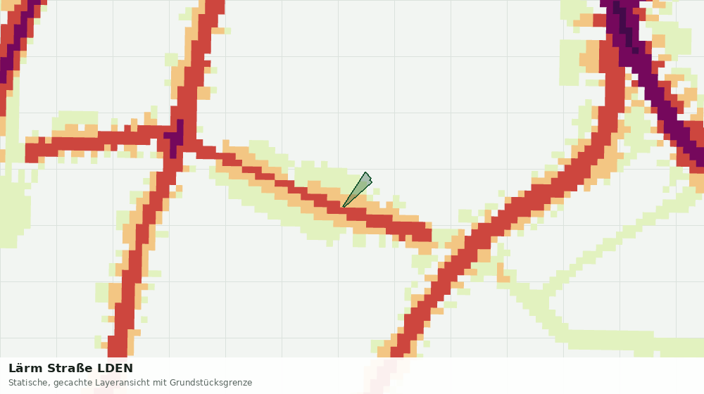 Statische Kartenansicht: Lärm Straße LDEN