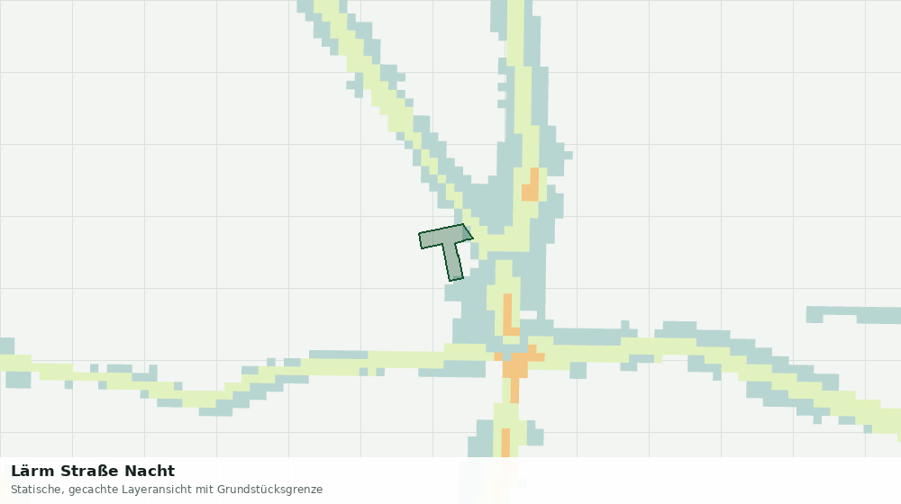 Statische Kartenansicht: Lärm Straße Nacht