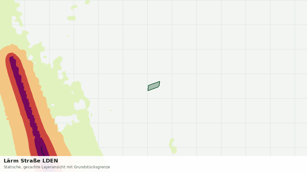 Statische Kartenansicht: Lärm Straße LDEN