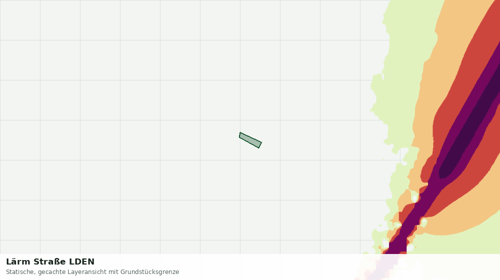 Statische Kartenansicht: Lärm Straße LDEN