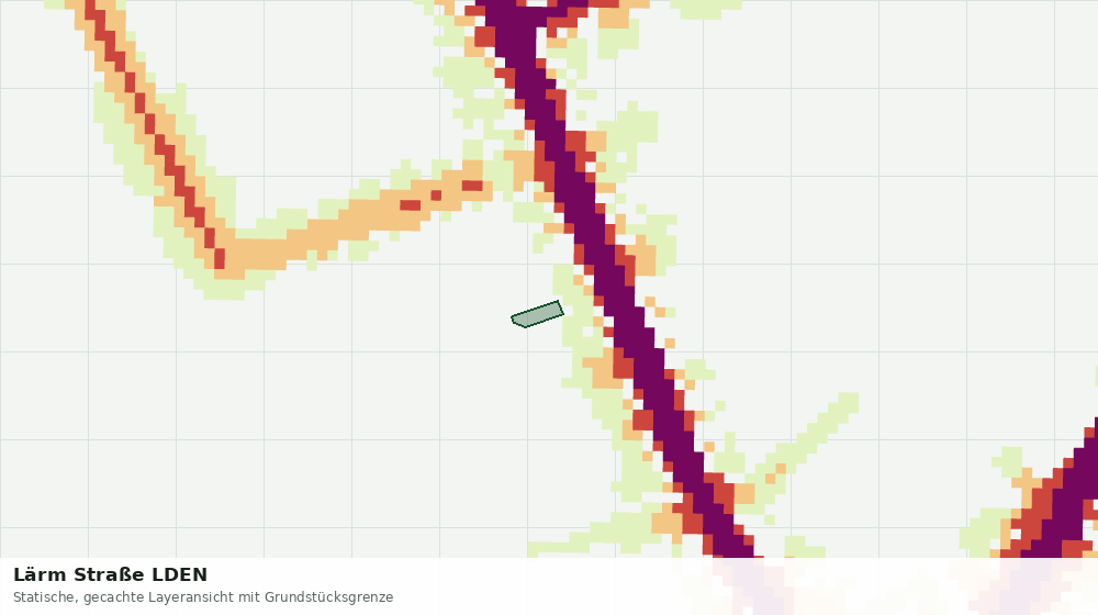 Statische Kartenansicht: Lärm Straße LDEN