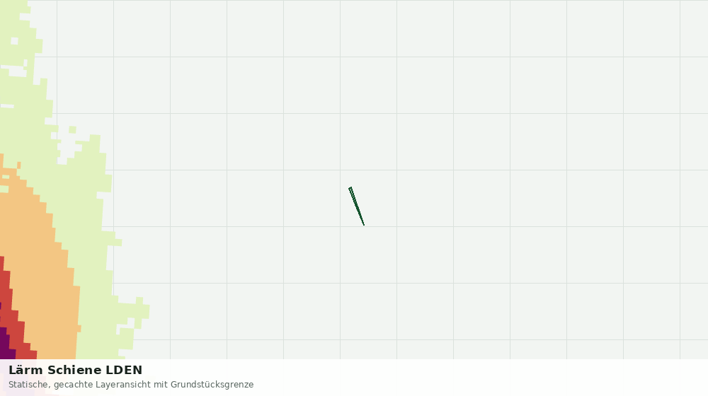 Statische Kartenansicht: Lärm Schiene LDEN