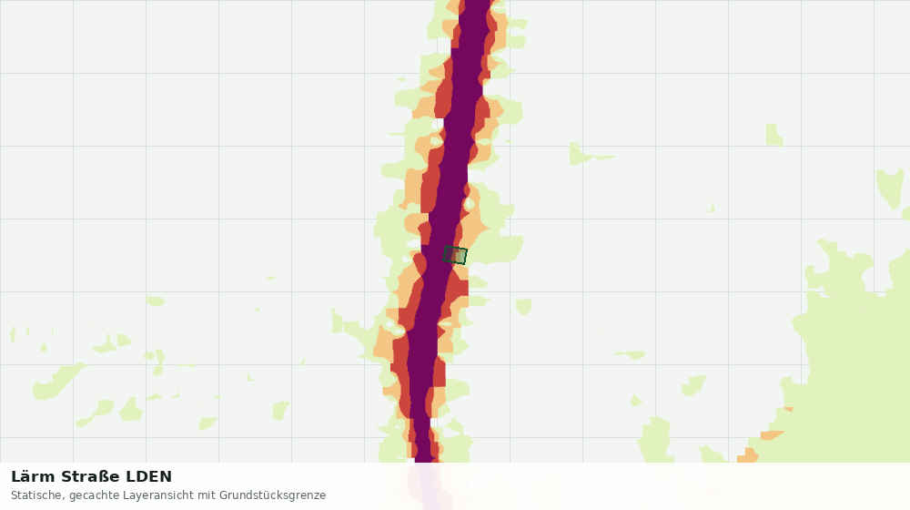 Statische Kartenansicht: Lärm Straße LDEN